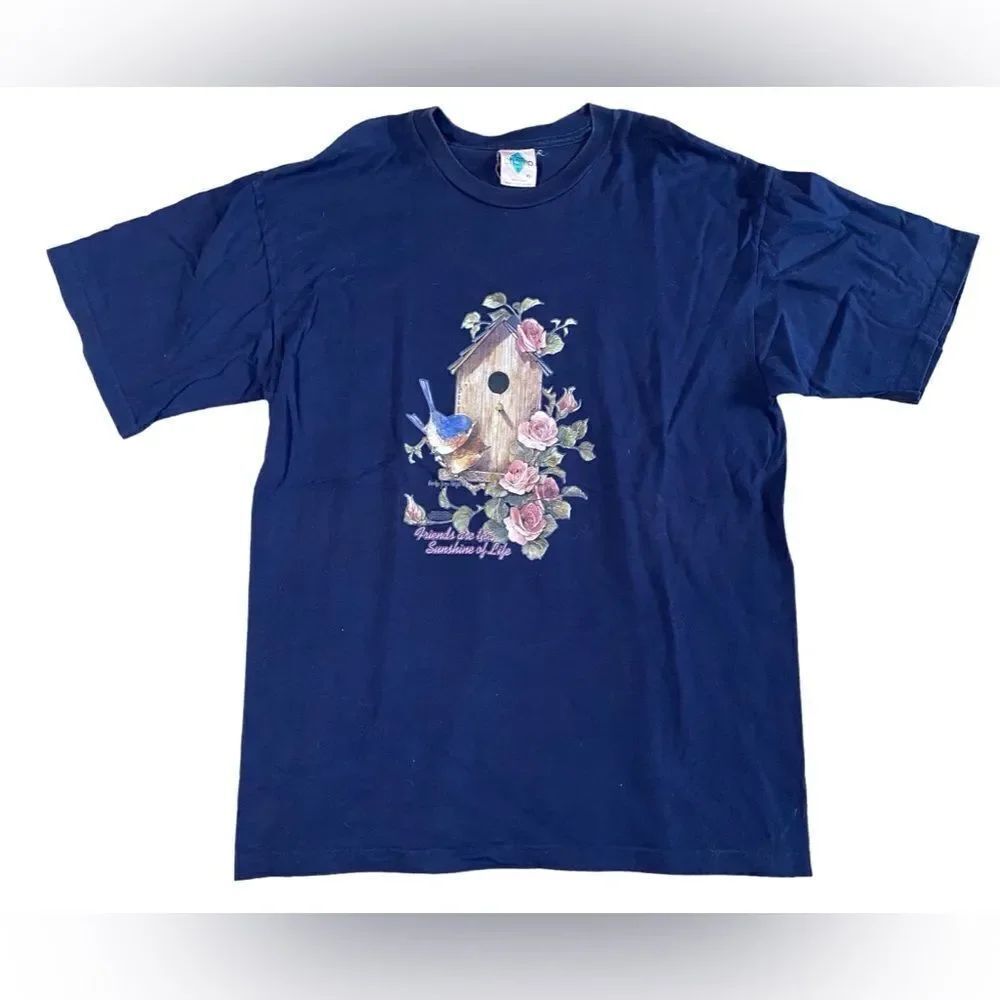 Vintage Birds Friends Tshirt